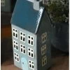 Keramiek Theelicht Huis Nyhavn In Zee Blauw, IB Laursen -Kortingswinkel voor woondecoratie keramiek theelicht pakhuis nyhavn in zee blauw ib laursen