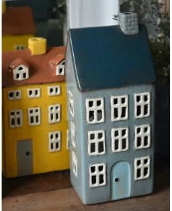Keramiek Theelicht Huis Nyhavn In Zee Blauw, IB Laursen -Kortingswinkel voor woondecoratie keramiek theelicht pakhuis nyhavn in zee blauw ib laursen 5