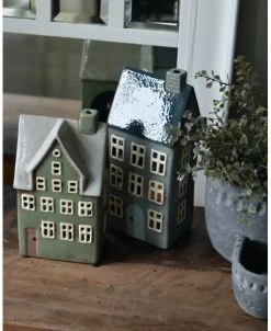 Keramiek Theelicht Huis Nyhavn In Zee Blauw, IB Laursen -Kortingswinkel voor woondecoratie keramiek theelicht pakhuis nyhavn in zee blauw ib laursen 7