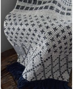 Kleed Blauw Gebroken Wit -Kortingswinkel voor woondecoratie kleed blauw gebroken wit 3