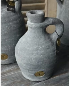 Kruik Kannetje Met Oor In Het Vintage Grijs Klein, Brynxz