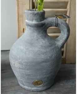 Kruik Kannetje Met Oor In Vintage Grijs Groot, Brynxz 15 Kruik Kannetje Met Oor In Vintage Grijs Groot, Brynxz -Kortingswinkel voor woondecoratie kruik kannetje met oor in vintage grijs groot brynxz 5