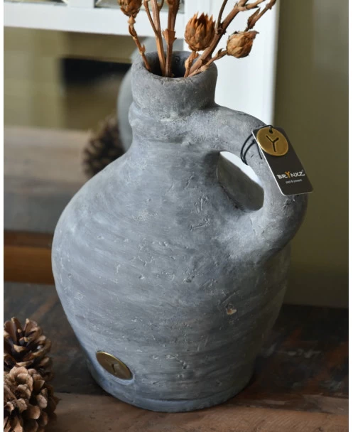 Kruik Kannetje Met Oor In Vintage Grijs Groot, Brynxz 3 Kruik Kannetje Met Oor In Vintage Grijs Groot, Brynxz