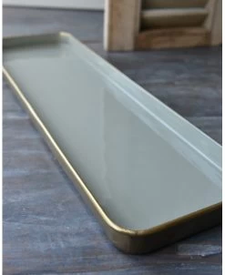 Langwerpige Tray Grijs Van Binnen En Antiek Gouden Rand, IB Laursen 15 Langwerpige Tray Grijs Van Binnen En Antiek Gouden Rand, IB Laursen -Kortingswinkel voor woondecoratie langwerpige tray grijs van binnen en antiek gouden rand ib laursen 1 5