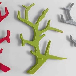 Wandplank Van Plexiglas Met Kapstokken Made In Italy - Neon -Kortingswinkel voor woondecoratie mensola da parete in plexiglass con ganci appendiabiti made in italy neon 10