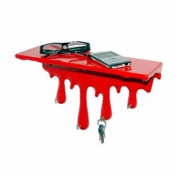 Design Plank In Met De Hand Gedecoreerde Hars Gemaakt In Italië - Goccia -Kortingswinkel voor woondecoratie mensola di design in resina decorata a mano made in italy goccia 2