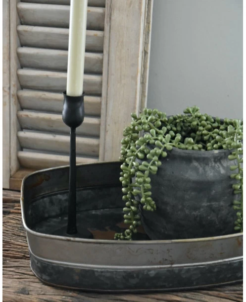 Metalen Bak In Twee Tinten Gelaagd, Groot 3 Metalen Bak In Twee Tinten Gelaagd, Groot