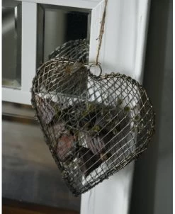 Metalen Draad Hart Antiek Look Met Touw Vulbaar, IB Laursen -Kortingswinkel voor woondecoratie metalen draad hart antiek look met touw vulbaar ib laursen 5