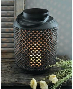 Metalen Lantaarn Met Gaatjes Patroon, XL