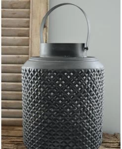 Metalen Lantaarn Met Gaatjes Patroon, XL -Kortingswinkel voor woondecoratie metalen lantaarn met gaatjes patroon xl 5