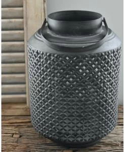 Metalen Lantaarn Met Gaatjes Patroon, XL -Kortingswinkel voor woondecoratie metalen lantaarn met gaatjes patroon xl 6