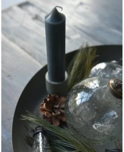 Metalen Schaal Met 4 Kaarsen Inzets Olijf Groen, IB Laursen -Kortingswinkel voor woondecoratie metalen schaal met 4 kaarsen inzets olijf groen ib laursen 2