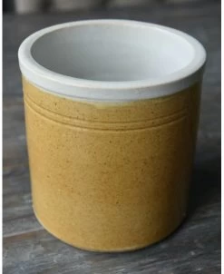 Oker Pot Recht Met Licht Randje Unique, IB Laursen -Kortingswinkel voor woondecoratie oker bruine pot recht met randje unique ib laursen 3