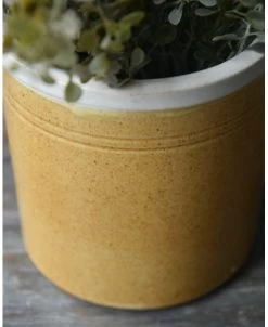 Oker Pot Recht Met Licht Randje Unique, IB Laursen -Kortingswinkel voor woondecoratie oker bruine pot recht met randje unique ib laursen 4