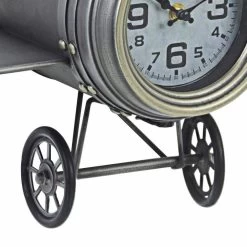 Vliegtuigvormige Wandklok Van Staal En Glas Homemotion - Plano 9 Vliegtuigvormige Wandklok Van Staal En Glas Homemotion - Plano -Kortingswinkel voor woondecoratie orologio a muro a forma di aereo in acciaio e vetro homemotion plano 3