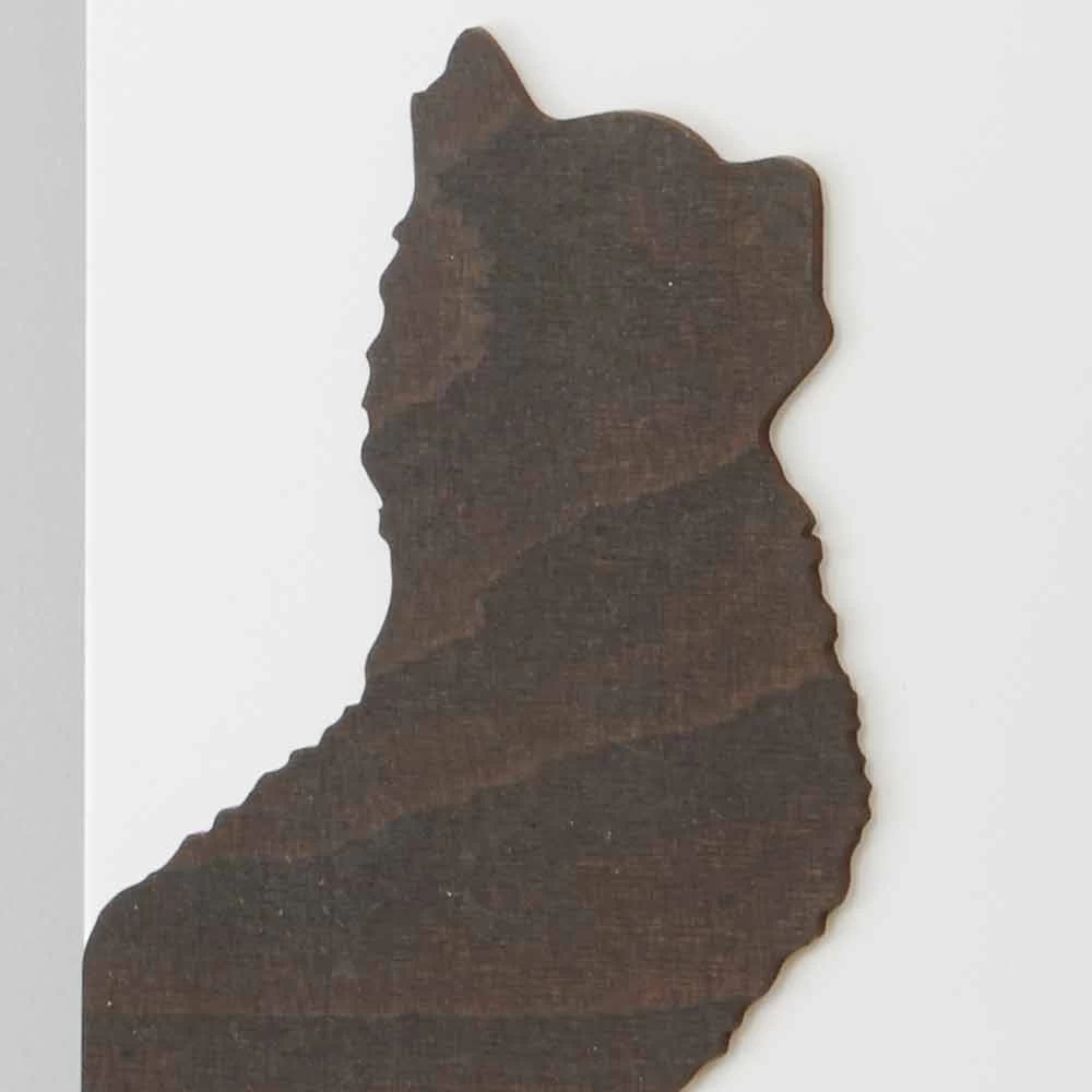 Witte Wandklok Met Houten Dierendecoraties Modern Design - Suspense 6 Witte Wandklok Met Houten Dierendecoraties Modern Design - Suspense - Afbeelding 4