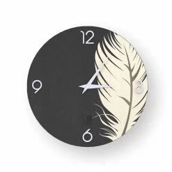 Wandklok Met Modern Design In Pico Hout, Gemaakt In Italië -Kortingswinkel voor woondecoratie orologio a muro dal design moderno in legno pico made in italy