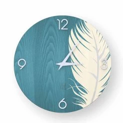 Wandklok Met Modern Design In Pico Hout, Gemaakt In Italië