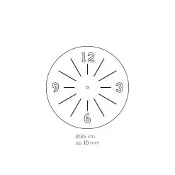 Ronde Wandklok In Transparant Acryl Kristal 2 Maten - Corrado -Kortingswinkel voor woondecoratie orologio a muro tondo in cristallo acrilico trasparente 2 misure corrado 1