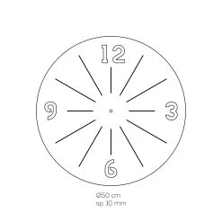 Ronde Wandklok In Transparant Acryl Kristal 2 Maten - Corrado -Kortingswinkel voor woondecoratie orologio a muro tondo in cristallo acrilico trasparente 2 misure corrado