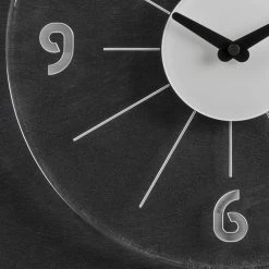 Ronde Wandklok In Transparant Acryl Kristal 2 Maten - Corrado -Kortingswinkel voor woondecoratie orologio a muro tondo in cristallo acrilico trasparente 2 misure corrado 3