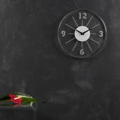 Ronde Wandklok In Transparant Acryl Kristal 2 Maten - Corrado -Kortingswinkel voor woondecoratie orologio a muro tondo in cristallo acrilico trasparente 2 misure corrado 4