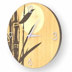 Atina-wandklok In Gedecoreerd Hout, Ontwerp Gemaakt In Italië -Kortingswinkel voor woondecoratie orologio a parete in legno decorato atina design made in italy 3