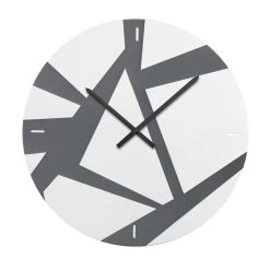 Wandklok Van Gekleurd Plexiglas Met Geometrische Decoraties - Ischeo -Kortingswinkel voor woondecoratie orologio a parete in plexiglass colorato con decori geometrici ischeo 2