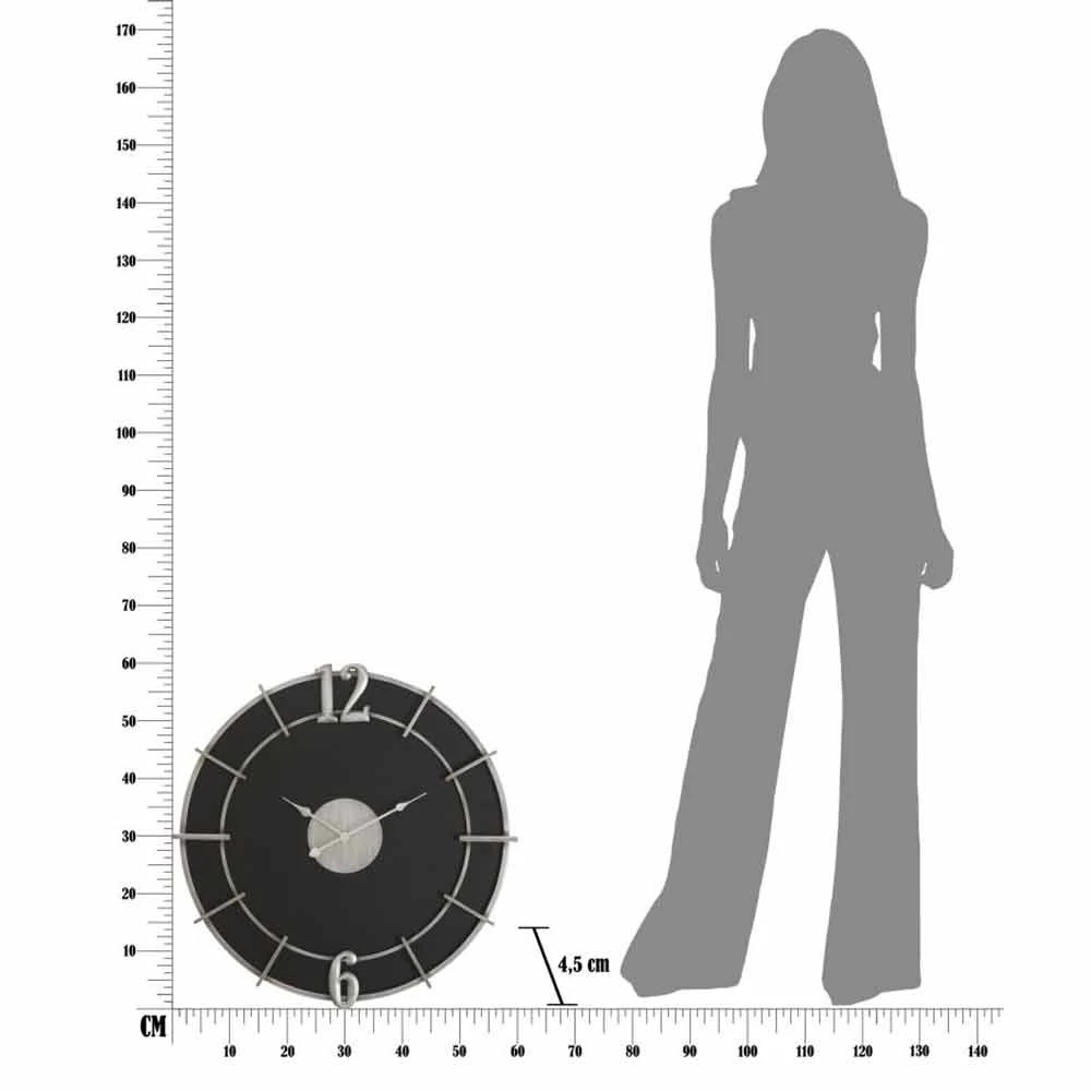 Moderne Design Ronde Wandklok In Ijzer En MDF - Hope 9 Moderne Design Ronde Wandklok In Ijzer En MDF - Hope - Afbeelding 7