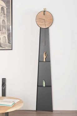 Design Slingeruurwerk Met Stalen Structuur Made In Italy - Pendolino -Kortingswinkel voor woondecoratie orologio a pendolo di design con struttura in acciaio made in italy pendolino 7