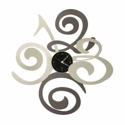 Wandklok Met Modern Design In Ijzer Gemaakt Italië - Korenbloem -Kortingswinkel voor woondecoratie orologio a specchio a parete di design moderno in ferro made italy fiordaliso 2