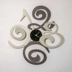 Wandklok Met Modern Design In Ijzer Gemaakt Italië - Korenbloem -Kortingswinkel voor woondecoratie orologio a specchio a parete di design moderno in ferro made italy fiordaliso 3