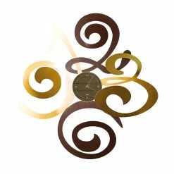 Wandklok Met Modern Design In Ijzer Gemaakt Italië - Korenbloem -Kortingswinkel voor woondecoratie orologio a specchio a parete di design moderno in ferro made italy fiordaliso 4
