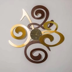 Wandklok Met Modern Design In Ijzer Gemaakt Italië - Korenbloem -Kortingswinkel voor woondecoratie orologio a specchio a parete di design moderno in ferro made italy fiordaliso 5