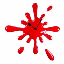 Handgemaakte Moderne Design Wandklok In Hars Made In Italy - Lemon -Kortingswinkel voor woondecoratie orologio da muro design moderno fatto a mano in resina made in italy limone 2