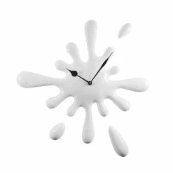 Handgemaakte Moderne Design Wandklok In Hars Made In Italy - Lemon