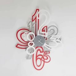 Modern Design Wandklok In Gekleurd Ijzer Made In Italy - Mimmo -Kortingswinkel voor woondecoratie orologio da muro di design moderno in ferro colorato made in italy mimmo