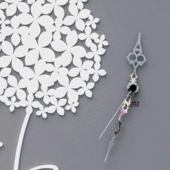 Modern Design Ronde Ingerichte Grijze Houten Wandklok - Hoofddouche -Kortingswinkel voor woondecoratie orologio da muro in legno grigio di design moderno rotondo decorato soffione 1