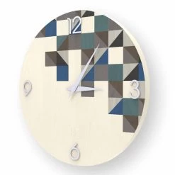 Wandklok Gemaakt In Italië Van Modern Peia-design, Gemaakt Van Hout -Kortingswinkel voor woondecoratie orologio da muro made in italy di design peia in legno 1