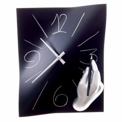 Met De Hand Versierde Wandklok Van Kunsthars Gemaakt In Italië - Libië -Kortingswinkel voor woondecoratie orologio da parete decorato a mano in resina made in italy libia 1