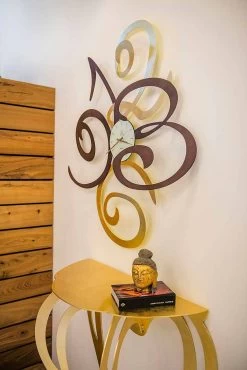 Design Wandklok In Gekleurd Ijzer Made In Italy - Fiordaliso -Kortingswinkel voor woondecoratie orologio da parete di design in ferro colorato made in italy fiordaliso 13