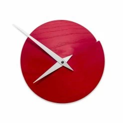 Ronde Wandklok Diameter 19,5 Cm In Hout Made In Italy - Cratere -Kortingswinkel voor woondecoratie orologio da parete di design o 19 5 cmin legno naturale made in italy cratere 4