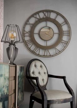 Klassieke Wandklok In Gekleurd Ijzer Made In Italy - Kleur -Kortingswinkel voor woondecoratie orologio da parete di stile classico in ferro colorato made in italy colore 3