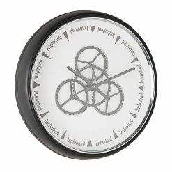Wandklok Diameter 50 Cm In Staal En Glas Homemotion - Severio