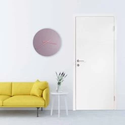 Grote Gekleurde Moderne Wandklok In Rond Hout - Dione -Kortingswinkel voor woondecoratie orologio da parete grande colorato design moderno in legno rotondo dione 5