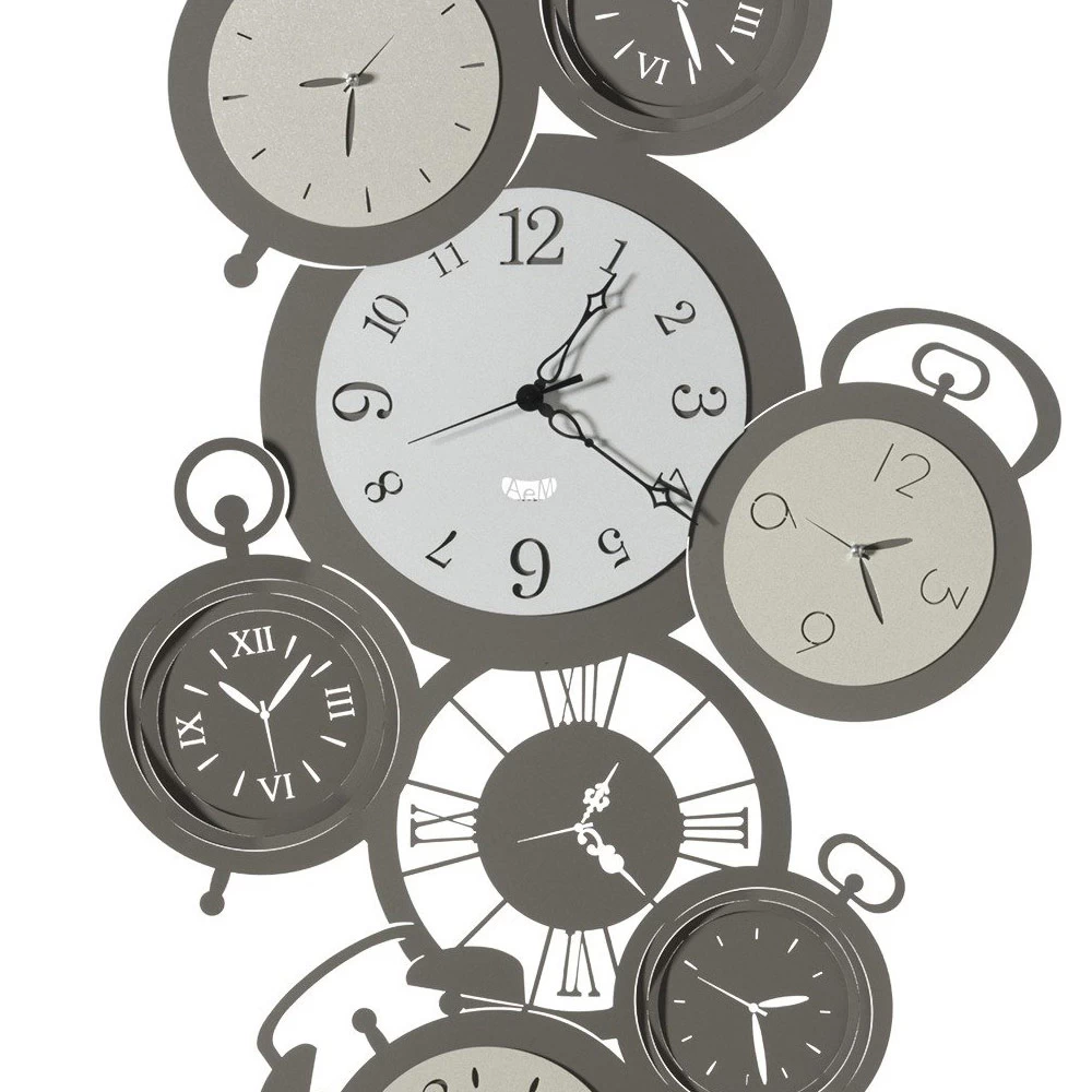 IJzeren Wandklok Made In Italy Design Diverse Kleuren - Muvio 6 IJzeren Wandklok Made In Italy Design Diverse Kleuren - Muvio - Afbeelding 4