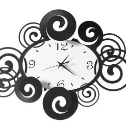 Horizontale Design Ijzeren Wandklok Zwaaiende Decoraties - Alibreo -Kortingswinkel voor woondecoratie orologio da parete in ferro design orizzontale decori ondeggianti alibreo 3