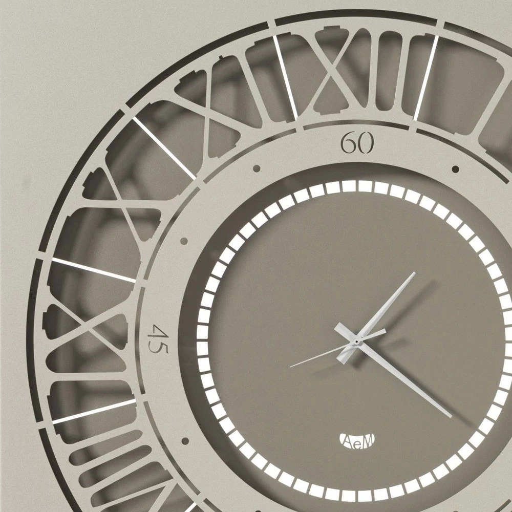 Moderne Design Ijzeren Wandklok Gemaakt In Italië - Sagitto 4 Moderne Design Ijzeren Wandklok Gemaakt In Italië - Sagitto - Afbeelding 2