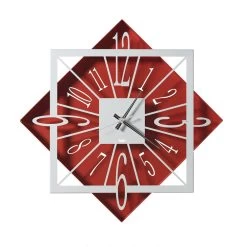 Gekleurde Geometrische Vierkante Design Ijzeren Wandklok - Eridano 14 Gekleurde Geometrische Vierkante Design Ijzeren Wandklok - Eridano -Kortingswinkel voor woondecoratie orologio da parete in ferro design quadrato geometrico colorato eridano 2