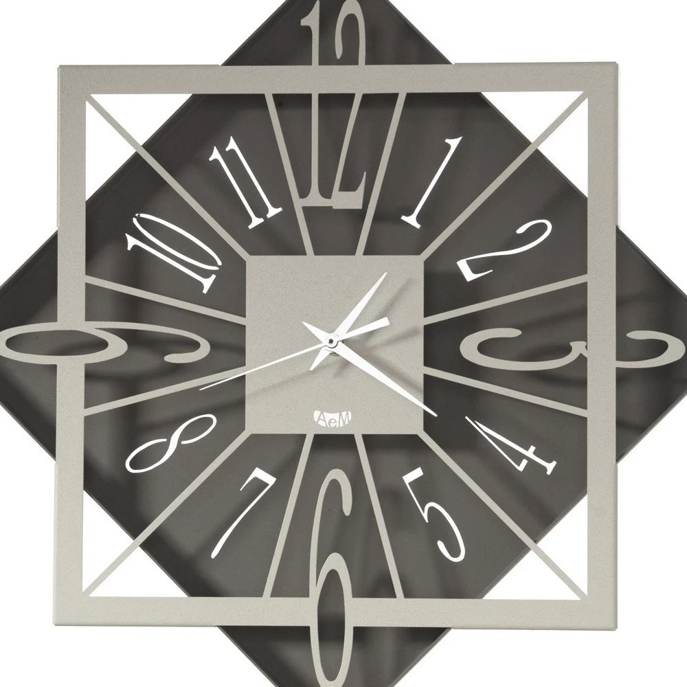 Gekleurde Geometrische Vierkante Design Ijzeren Wandklok - Eridano 9 Gekleurde Geometrische Vierkante Design Ijzeren Wandklok - Eridano - Afbeelding 7